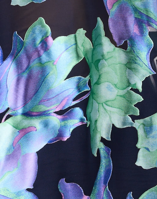 Stylish Christy Lynn Rosario Blouse with Vibrant Blue Floral Print