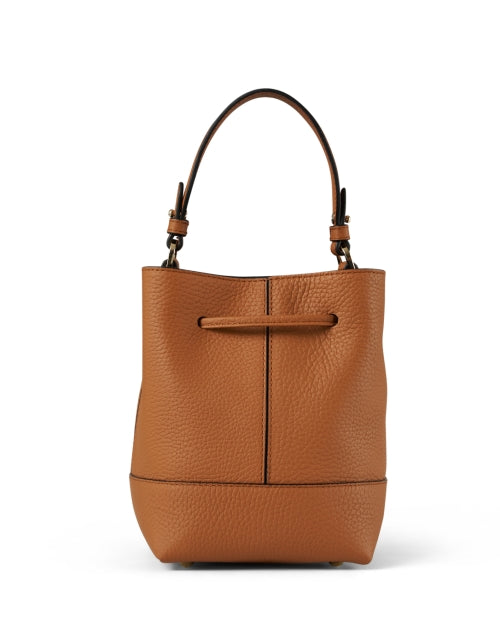 Stylish Mini Tan Leather Lana Osette Bucket Bag for Daily Use