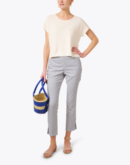 Exquisite Ivory Stretch Linen Blend Shirt for Stylish Outfits