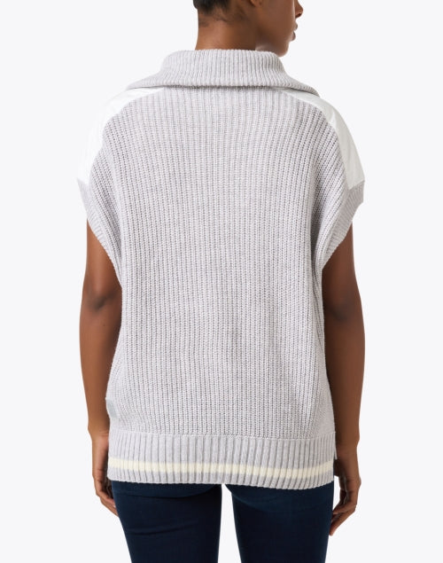 Stylish Grey Quarter - Zip Sweater for Everyday Wear