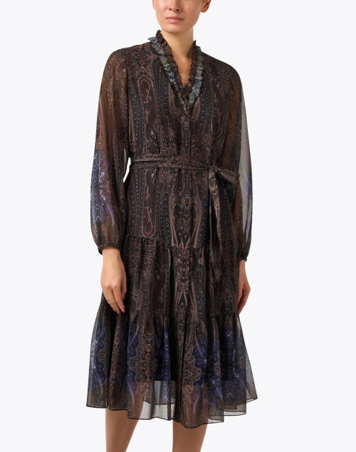 Verena Dark Floral Multi - Print Women's Dress by Kobi Halperin