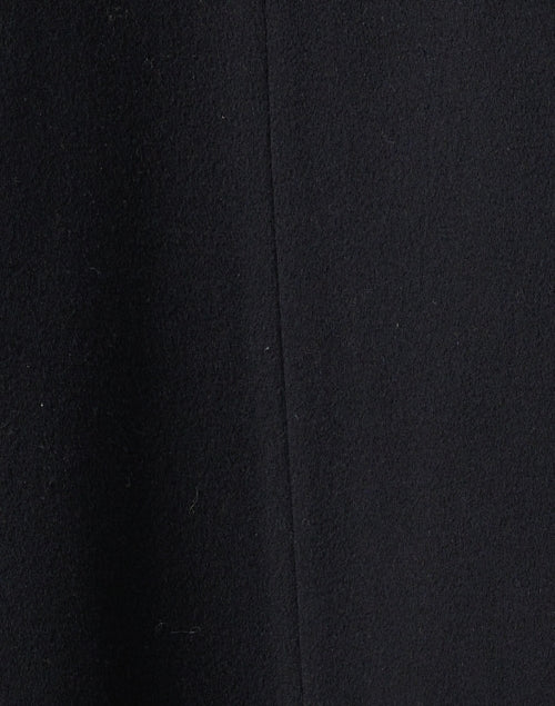 Elegant Simone Black Overcoat Crafted from Premium Wool