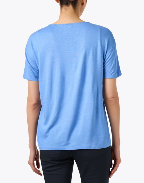 Esandy Blue Women's Jersey Casual Top for All Seasons