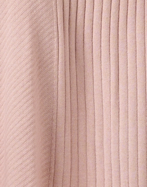 Stylish Pink Women's Cashmere Wool Blend Knit A-Line Dress
