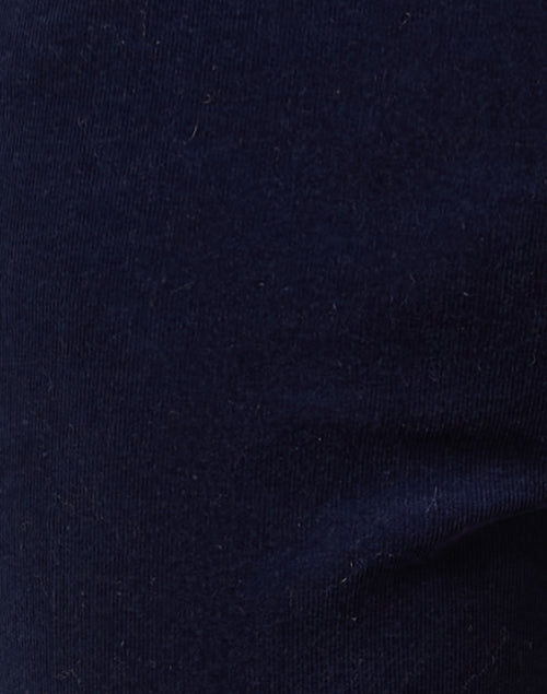 Fabrizio Gianni Men's Navy Stretch-Cotton Corduroy Straight-Leg Five-Pocket Casual Trousers