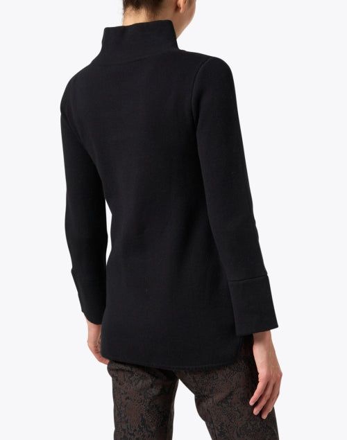Laura's Black Cotton - Cashmere Cozy Tunic for All - Year Wear