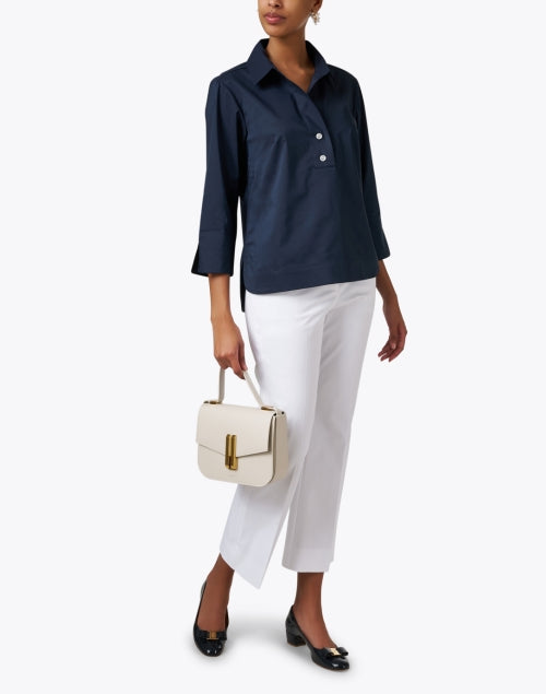 Navy Cotton Aileen Women's Fashion Top
