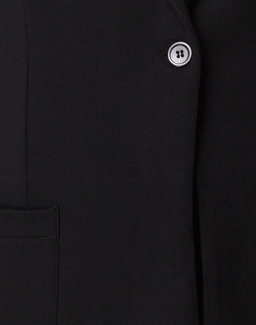 Stylish Black Stretchable French Terry Fabric Blazer for Casual Wear