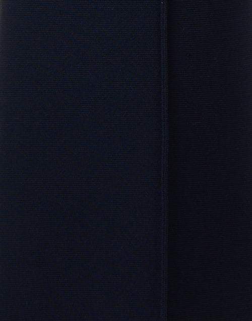Rene Flare Leg Navy Knit Stretch Blend Pants