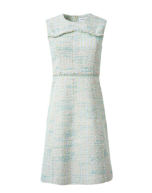 Fashionable Mint Green Tweed Women's Dress for Stylish Occasions