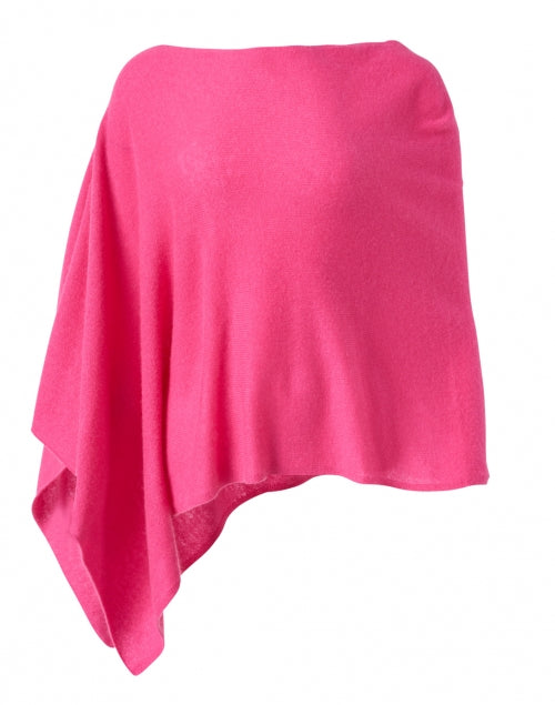 Pink Azalea Soft Cashmere Ruana for Cool Weather
