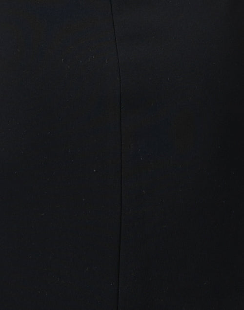 Marc Cain Elegant Black Ruffled Knee-Length Ruched Women's Dress