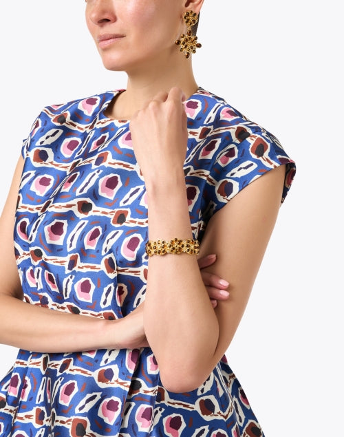 Exquisite Gold Tortoise-Style Bracelet by Kenneth Jay Lane