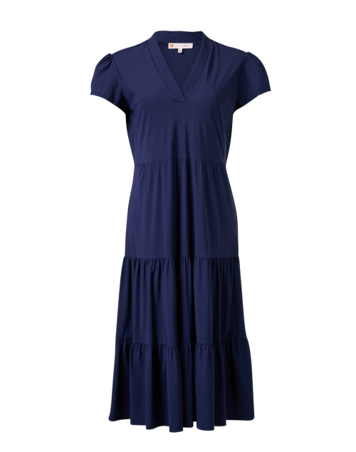 Stylish Navy Tiered Libby Midi Dress for Effortless Fashion