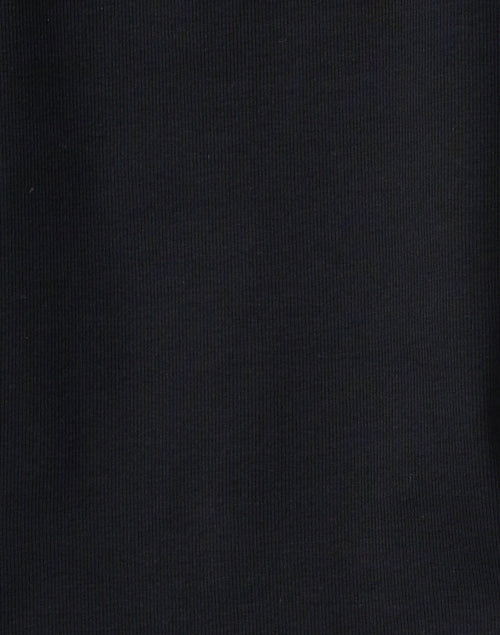 Stretchy Black Cotton Blend Knit V-Neck Top for Modern Women