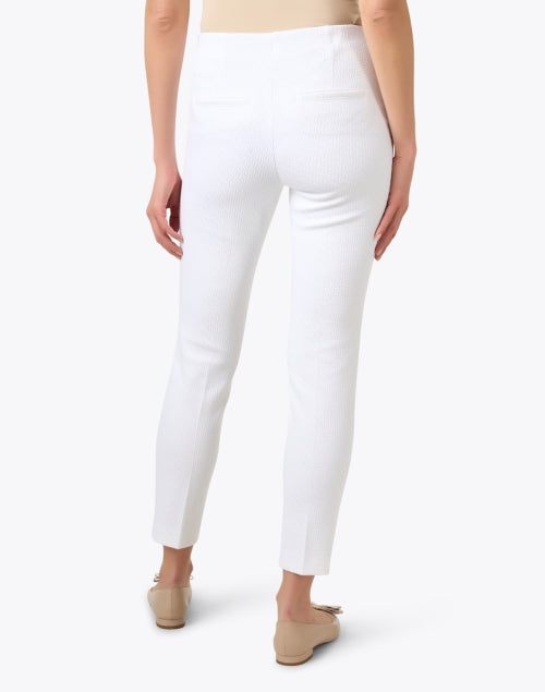 Cambio's Elegant White Technological Stretch Polyamide Blend Pants