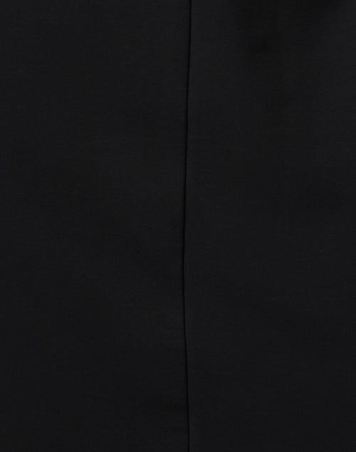 Stretch Cotton Blend Black Sheath Dress for Timeless Style