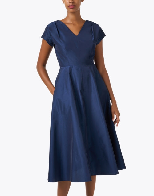 Etuania Navy Women's Fit-and-Flare Formal Dress for Special Events