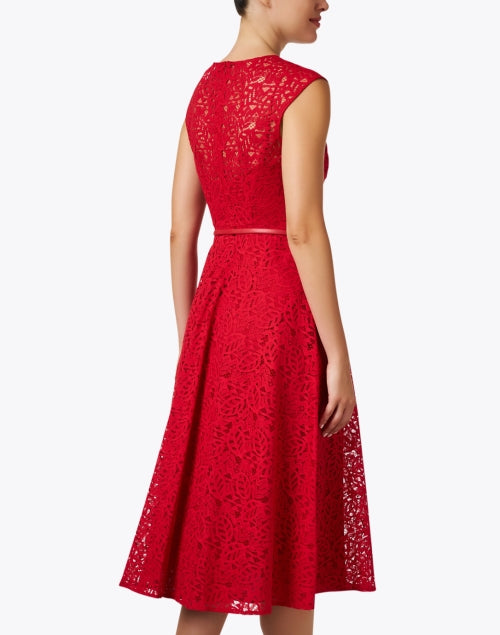 Stunning Max Mara Studio Pioggia Red Lace Women's Dress