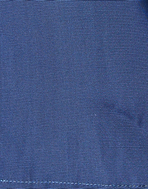Stunning Dark Blue Wide Cotton Blend Ribbed Self - Tie Belt