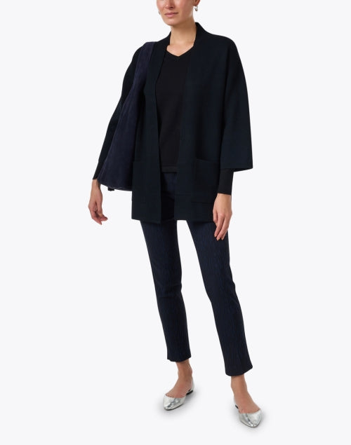 Stylish and Comfortable Universal Black Knit Cardigan by J'Envie