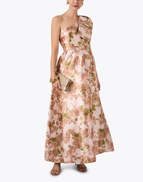 Caroline Women's Blush Pink Jacquard Evening Dress