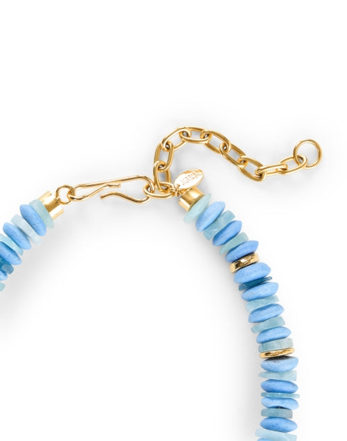 Stunning Umi Light Blue Glass and Pearl Necklace for All Occasions