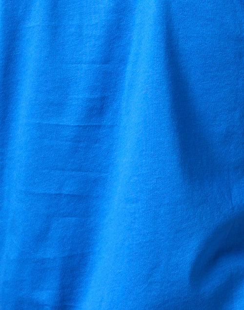 Exquisitely Embroidered Livorno Women's Blue Cotton Top for Everyday Wear