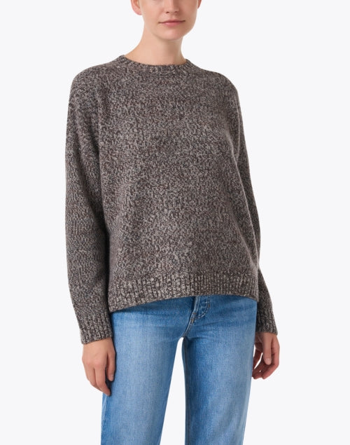 Stylish Moxa Brown Relaxed-fit 100% Wool Sweater by Weekend Max Mara