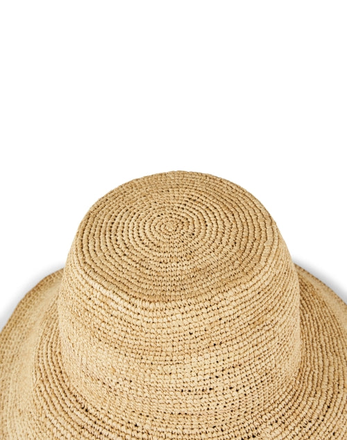 Stylish Beige Raffia Bucket Hat for Sun Protection