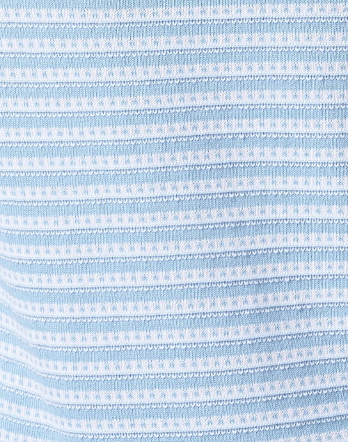 Stylish Blue and White Striped 100% Cotton Sweater for Seasonal Wear