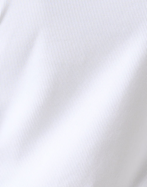 Britney White Women's Cotton Top with Long Puffy Sleeves