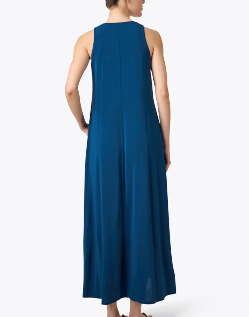 Stylish Supremo Stretch Knit Blue Maxi Dress for Effortless Fashion