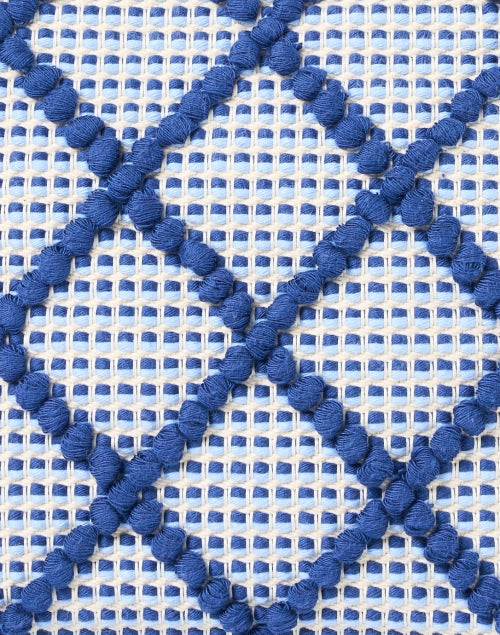 Stylish Grazia Hand - Woven Blue Crossbody Clutch Bag
