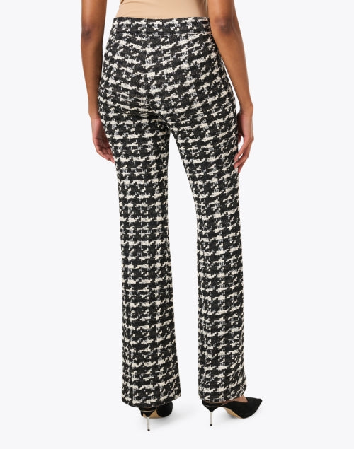 Francis Men's Black and White Checked Tweed Straight - Leg Dress Pants