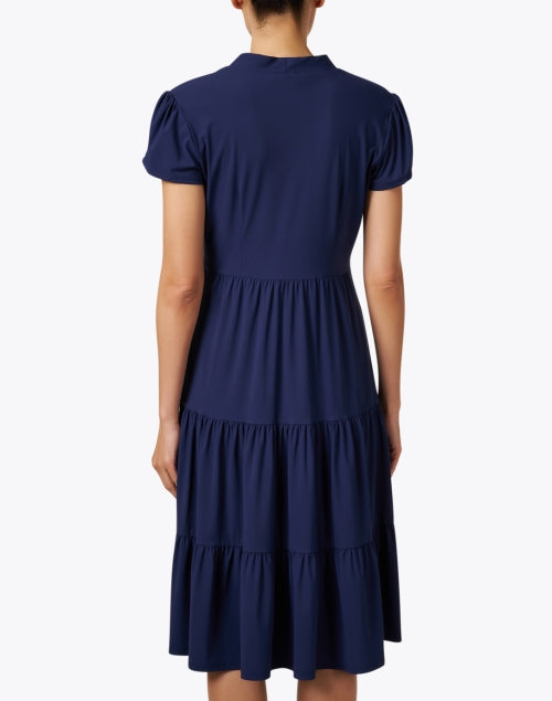 Stylish Navy Tiered Libby Midi Dress for Effortless Fashion