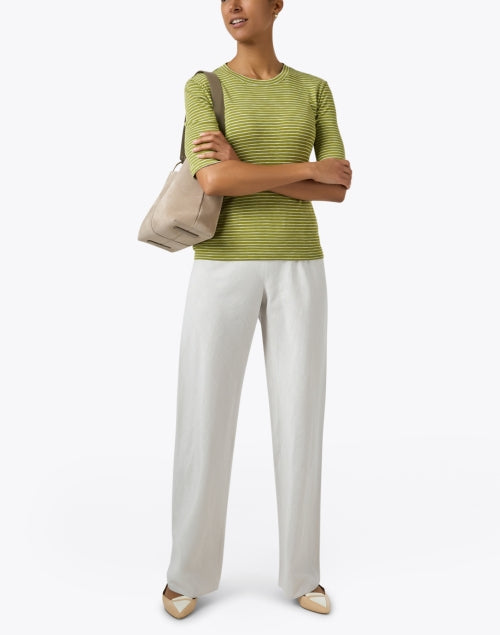 Strathberry Lana Taupe Suede Fashionable Hobo Tote Bag