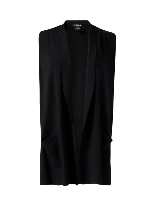 Stylish Black Knit Women's Vest for Layering