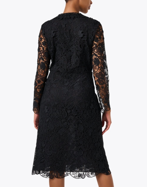 Stylish Women's Black Lace Evening Dress
