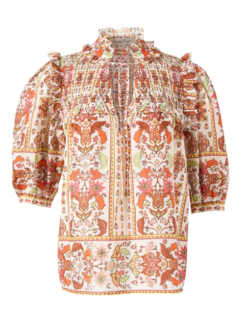 Stylish Bali Multi - Print 100% Cotton Feminine Blouse