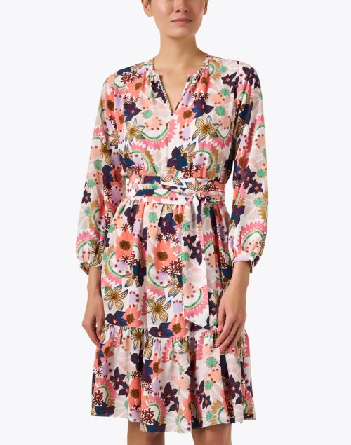 Exquisite Pauline Silk Dress with Stunning Floral Print