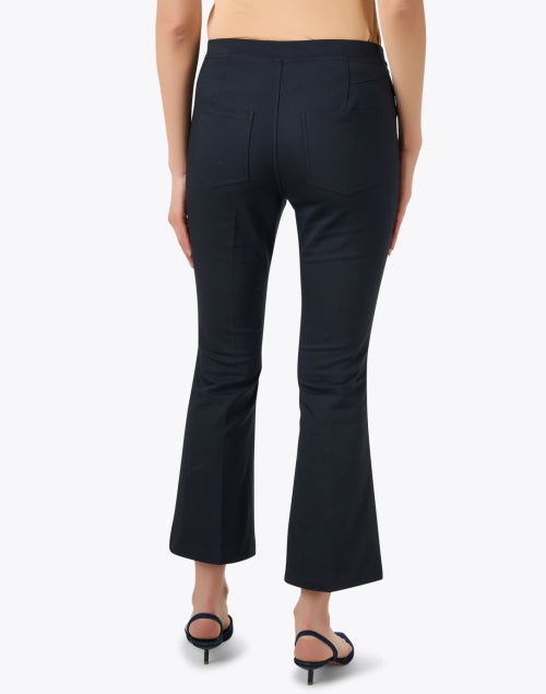 Navy Ella Ankle-length Flare-style Women's Pull-on Pants