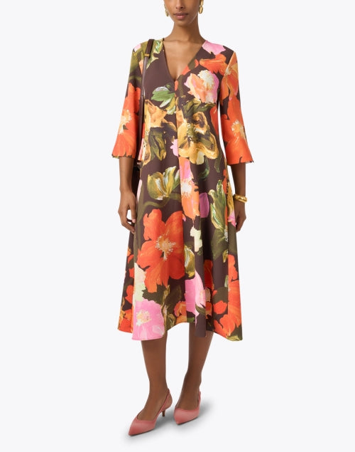 Vic Women's Floral Print Midi Dress