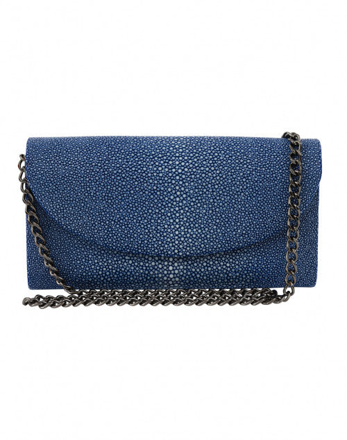 Baby-Sized Grande Royal Blue Stingray Handheld Clutch Purse