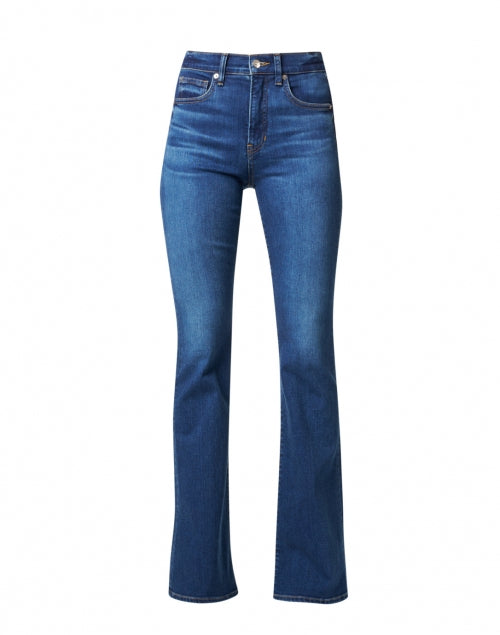Veronica Beard Beverly Stretch High Rise Flare Blue Jeans