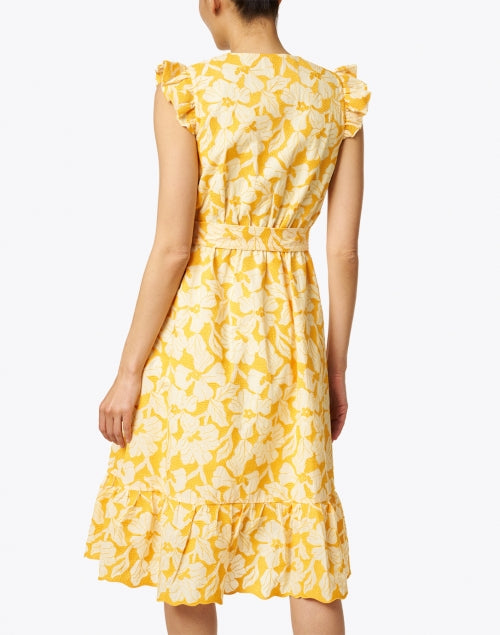 Della Lightweight Cotton Blend Floral Embroidered Women's Dress
