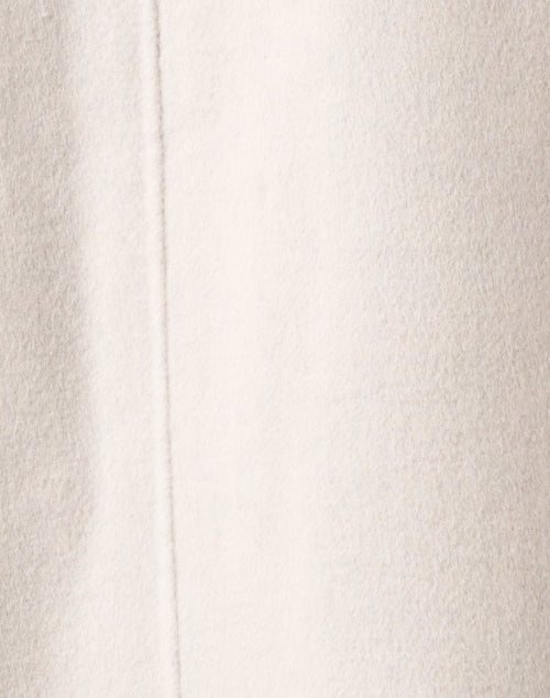 Stylish Beige Wool and Cashmere Blend Women's Winter Outerwear Coat