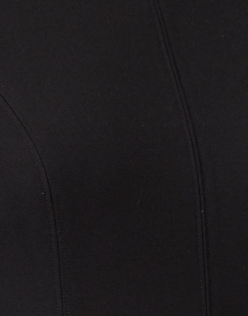 Stylish Hoda Black Stretchable Knit Dress for Week - to - Weekend Wear