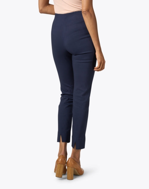 Navy Stretch Pull - on High - rise Equestrian Pants for Modern Women