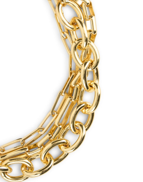 Gorgeous Polished Gold Chain Link Layering Necklace